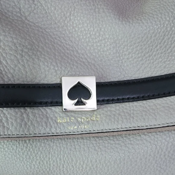Kate Spade Gray and Black Shoulder Bag EUC - Picture 3 of 11